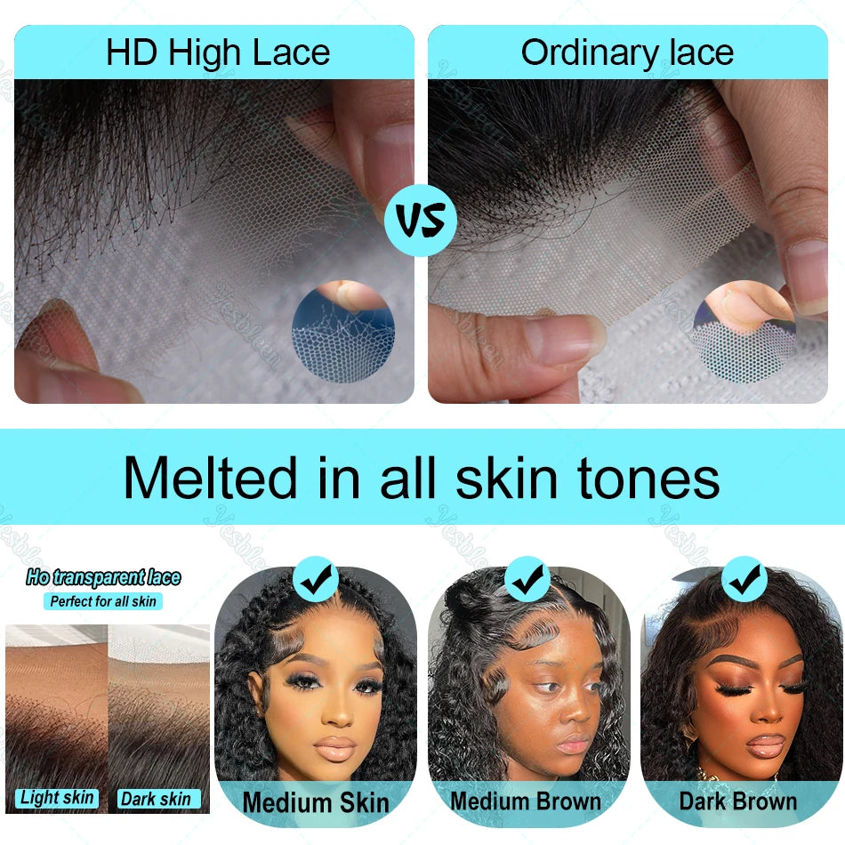 Loose Curly  HD  Lace Front Wig