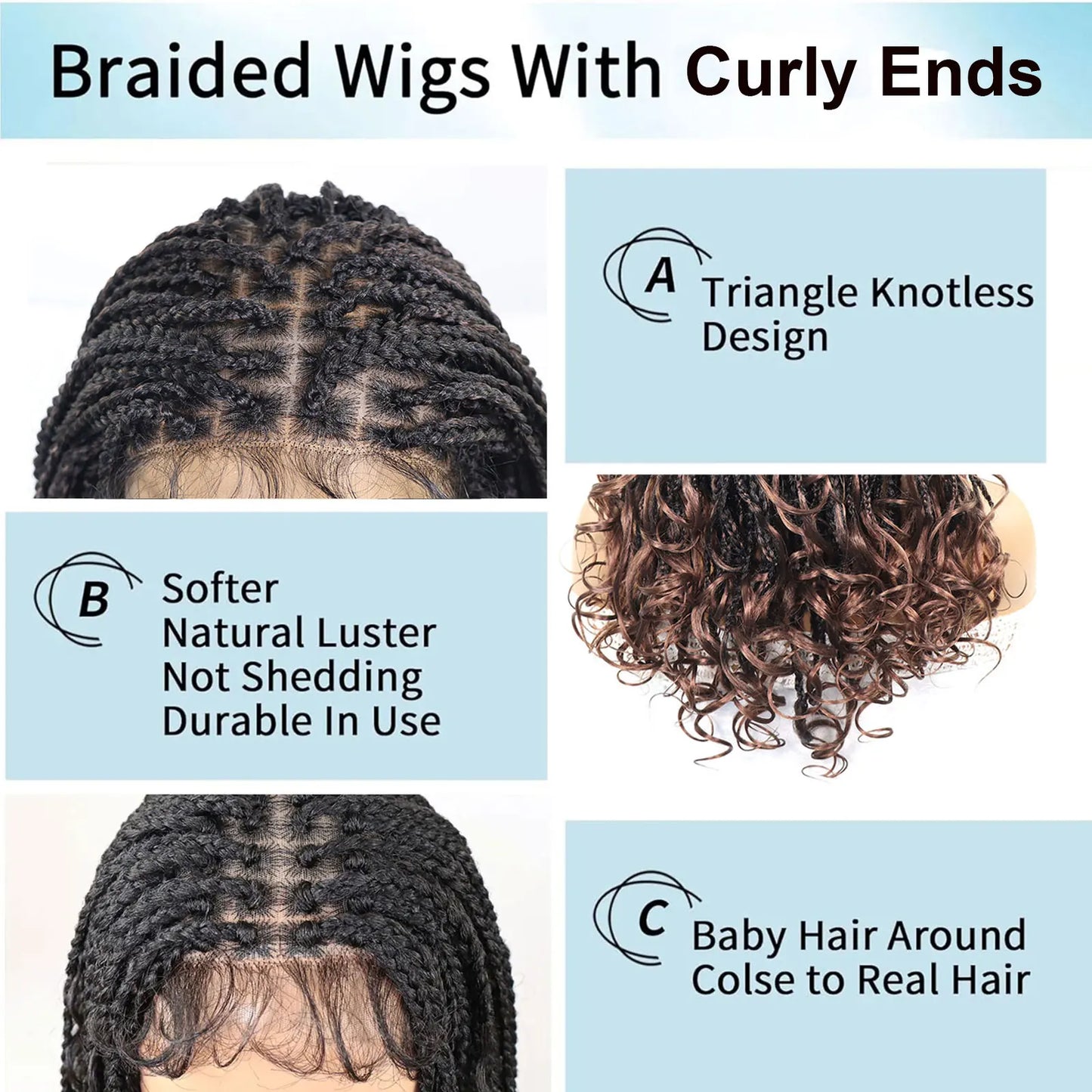 Box Braided Lace Front Wig