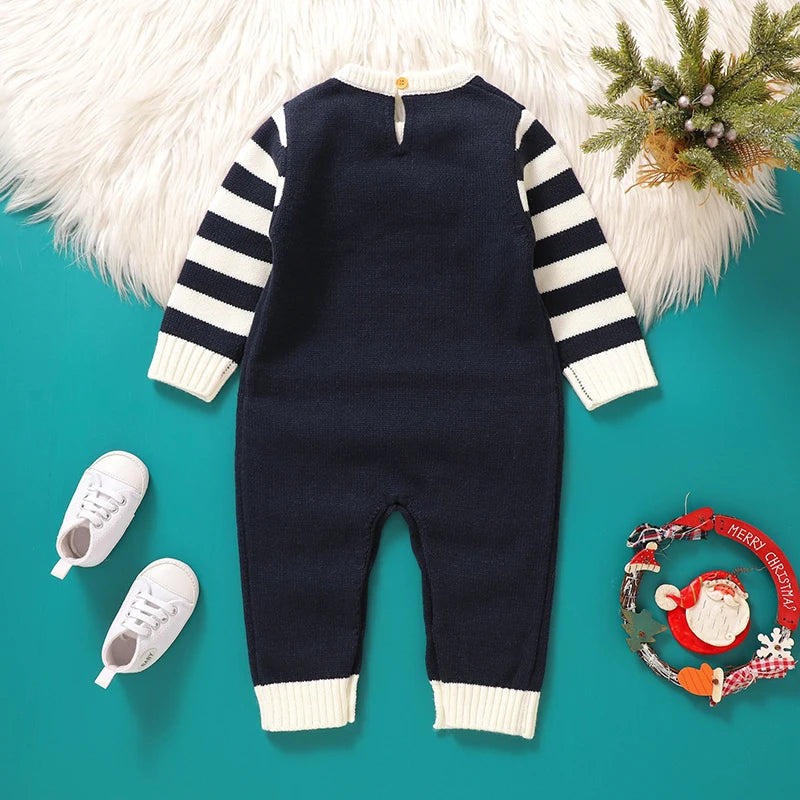 Baby Christmas Knit Romper