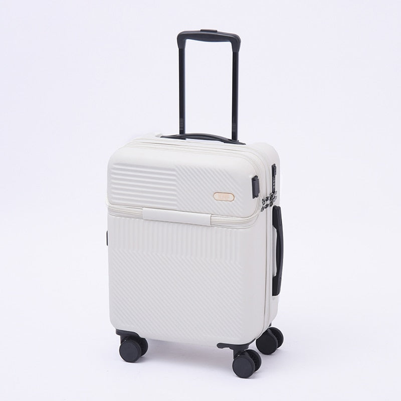 Travel Suitcase Carry on Luggage with Wheels Cabin Rolling Luggage trolley luggage bag Men&#39;s business lightweight luggage - MONLANE