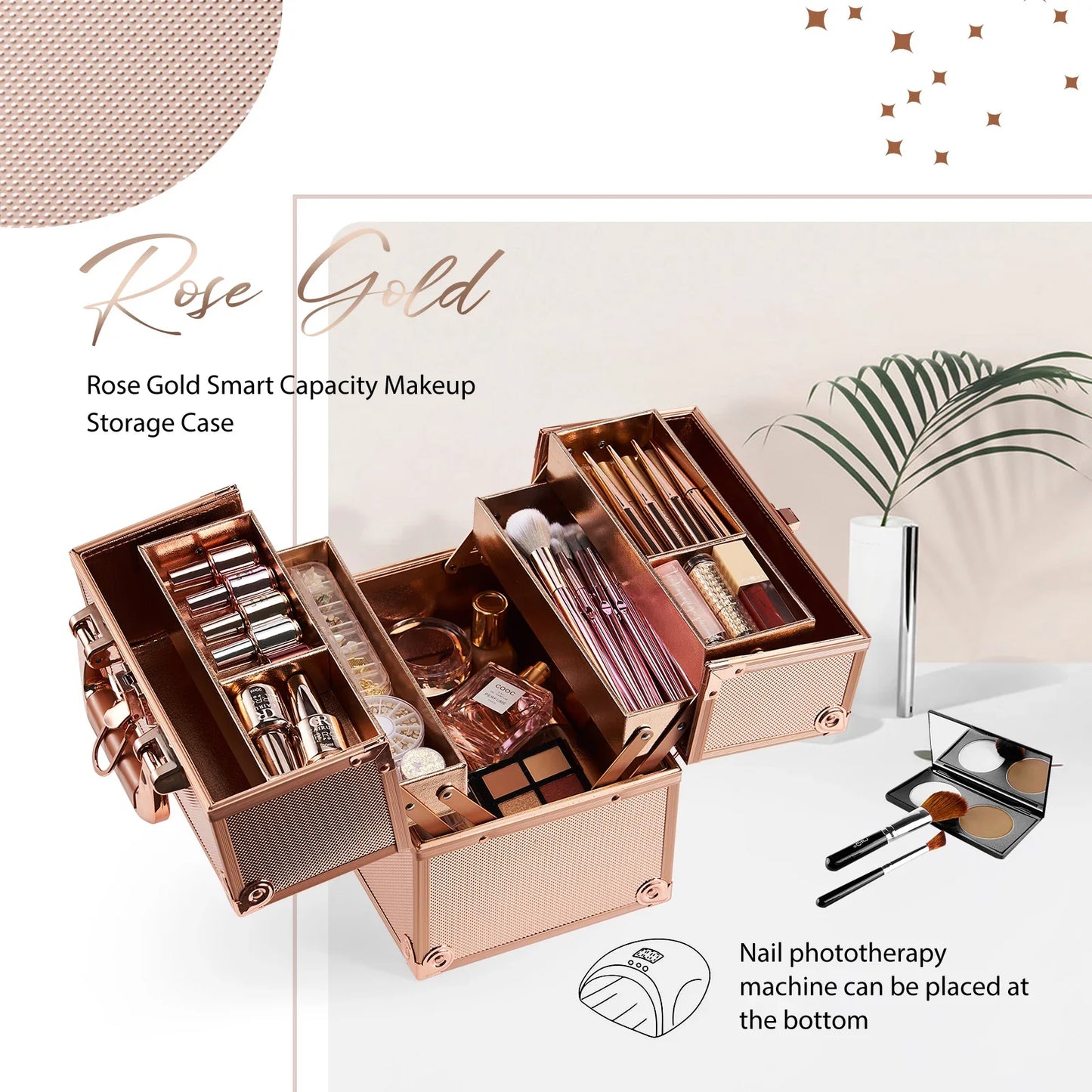 Portable Cosmetic Organizer Box