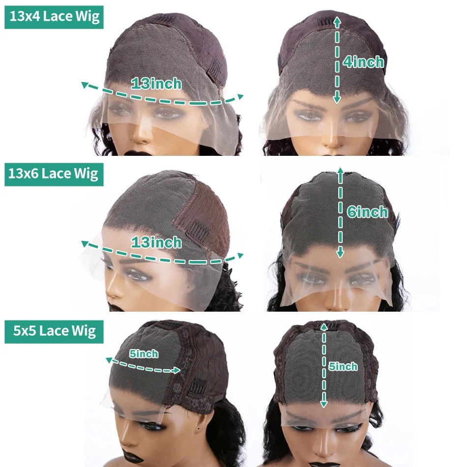 Short Bob Body Wave Transparent Lace Front