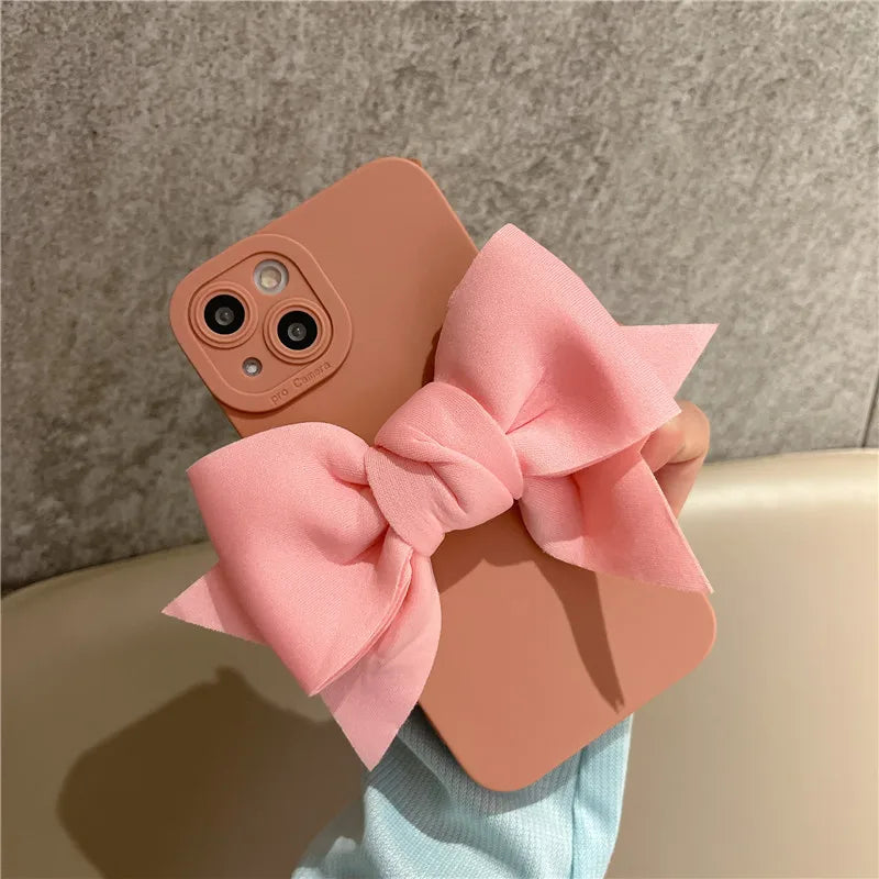 Luxury Cute 3D Bow Matte Phone Case