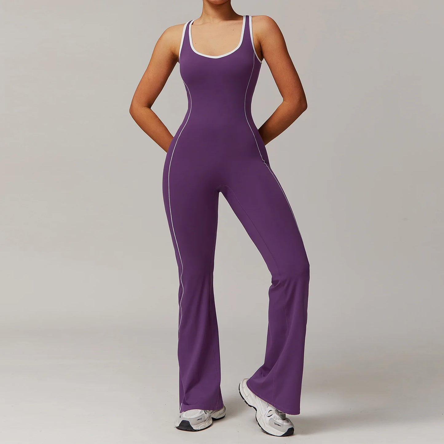 Back Clashing Yoga Jumpsuit