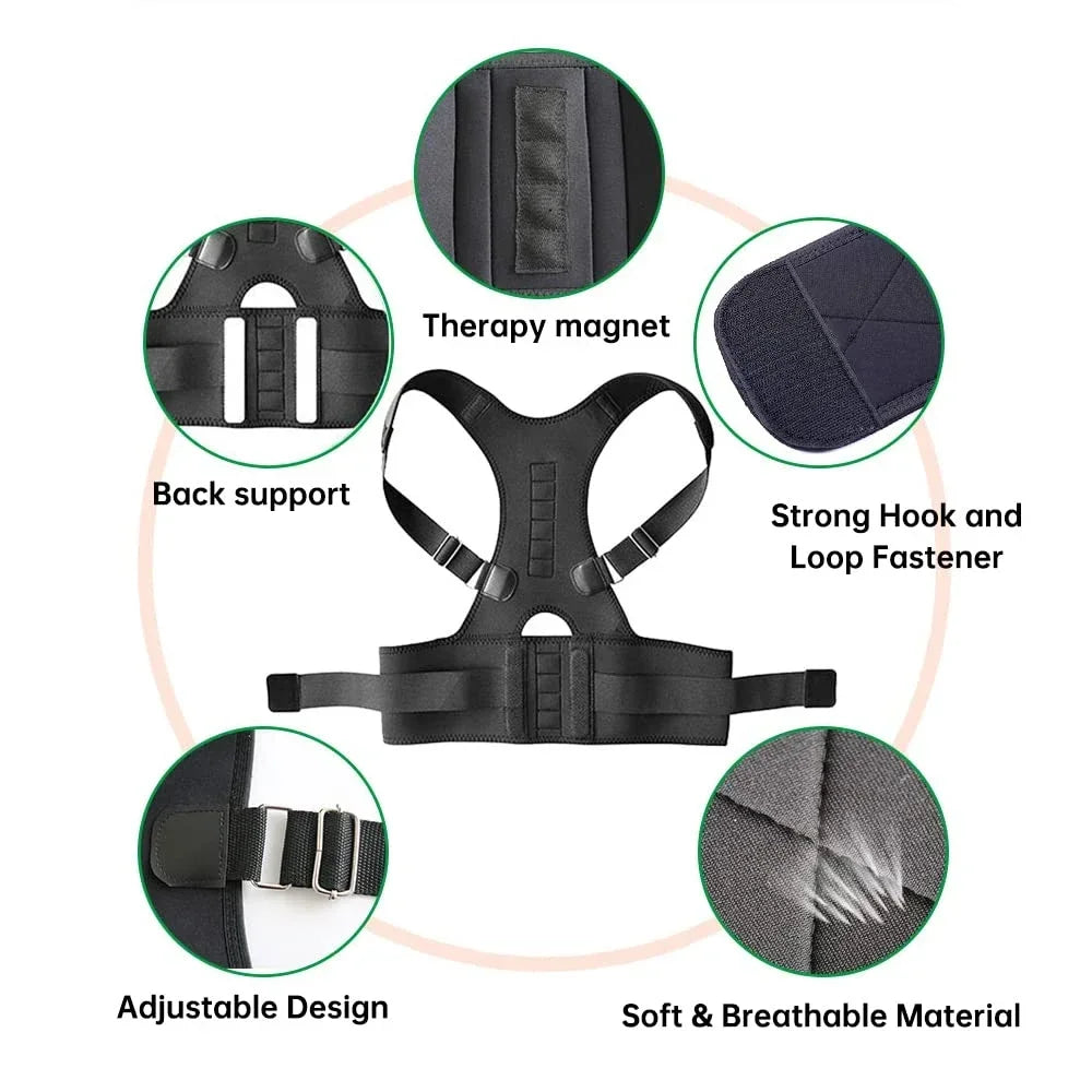 Magnetic therapy Posture Corrector