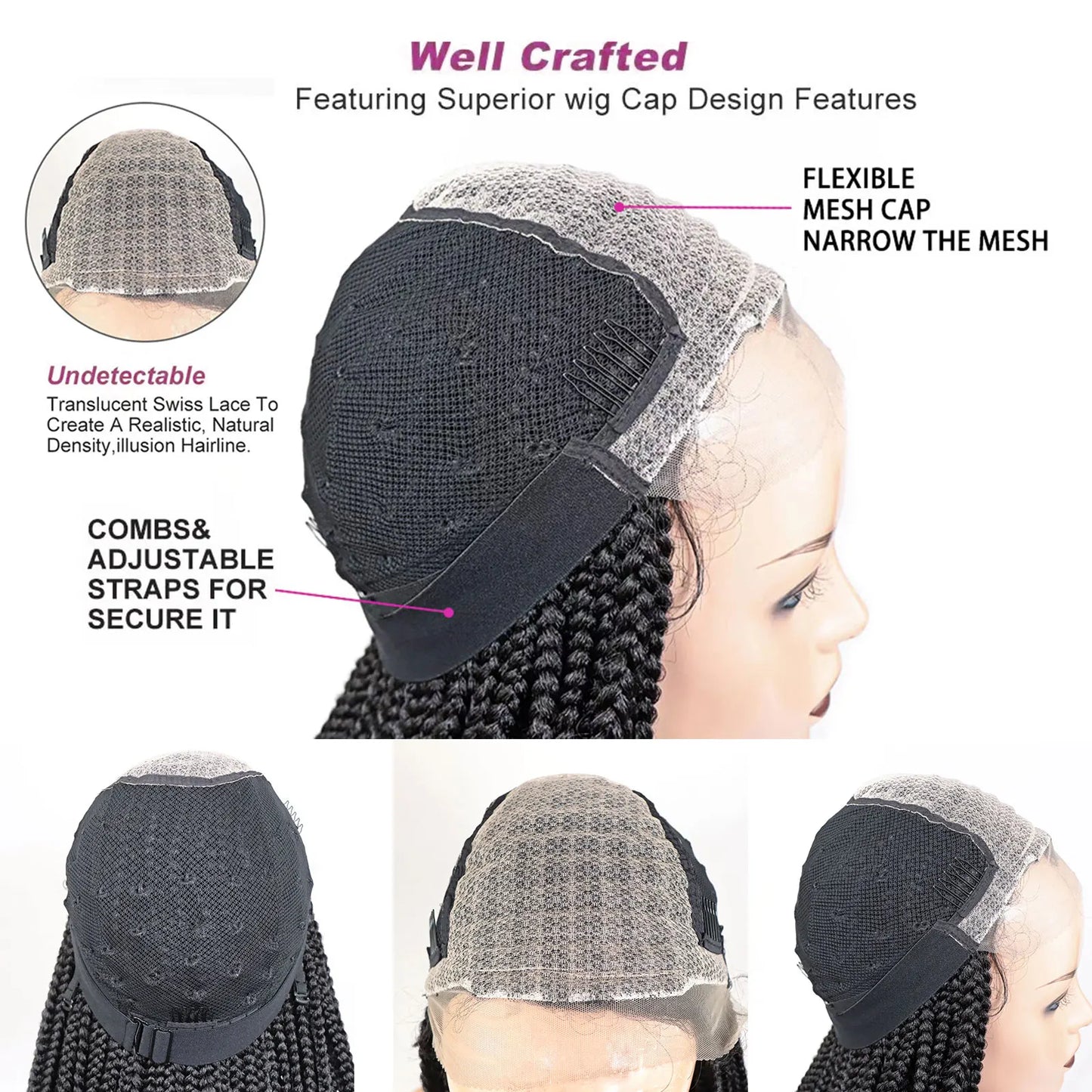 Box Braided Lace Front Wig