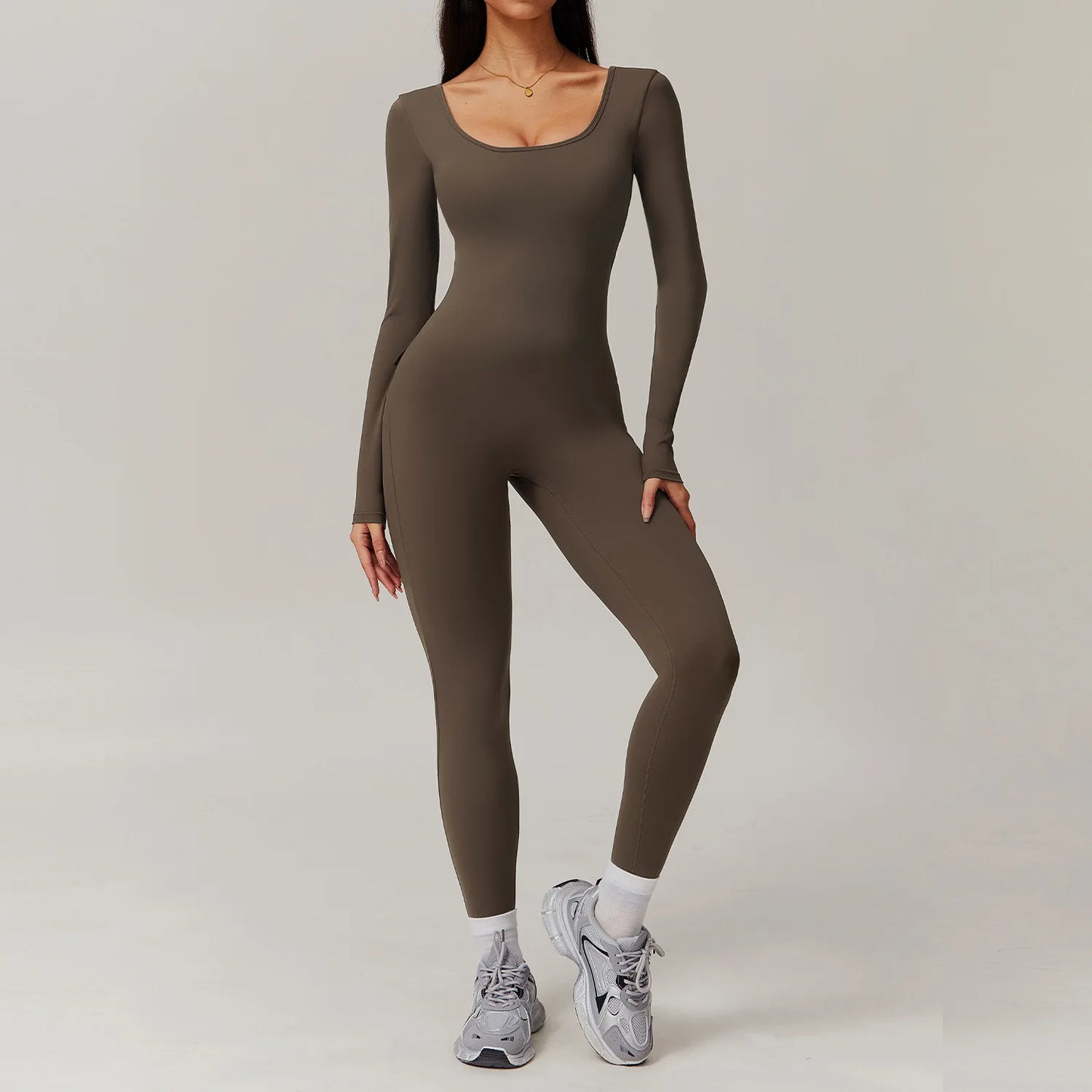 Beauty Back Long Sleeve Yoga Bodysuit