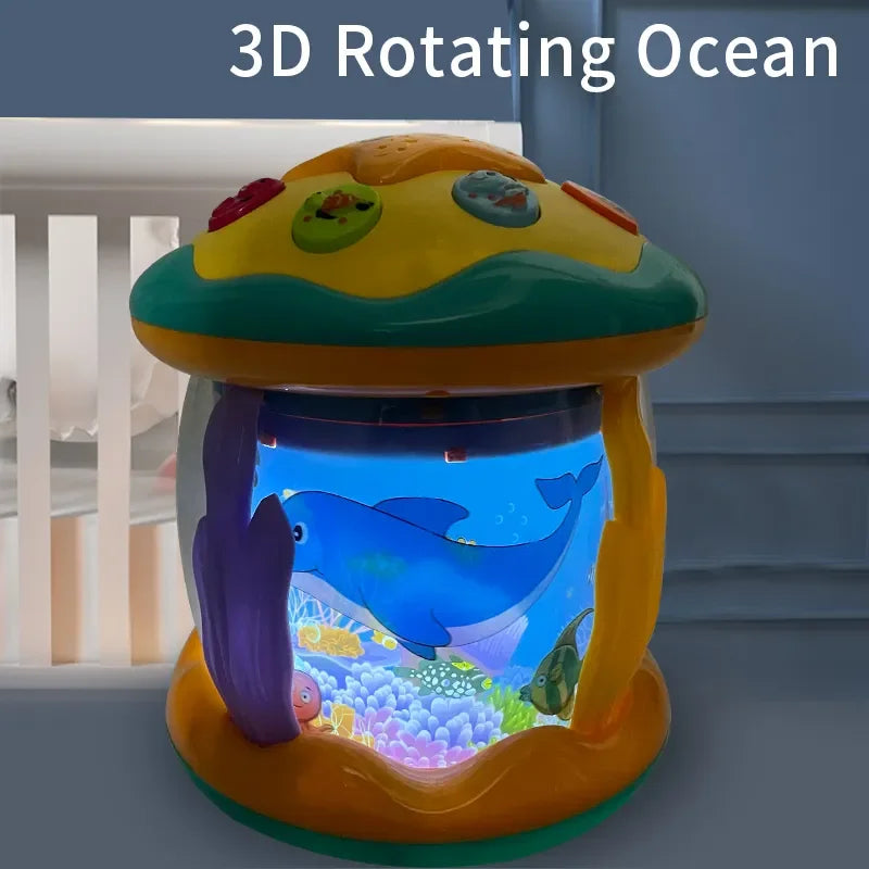 Baby tummy time toy- Ocean Rotating Projector - MONLANE