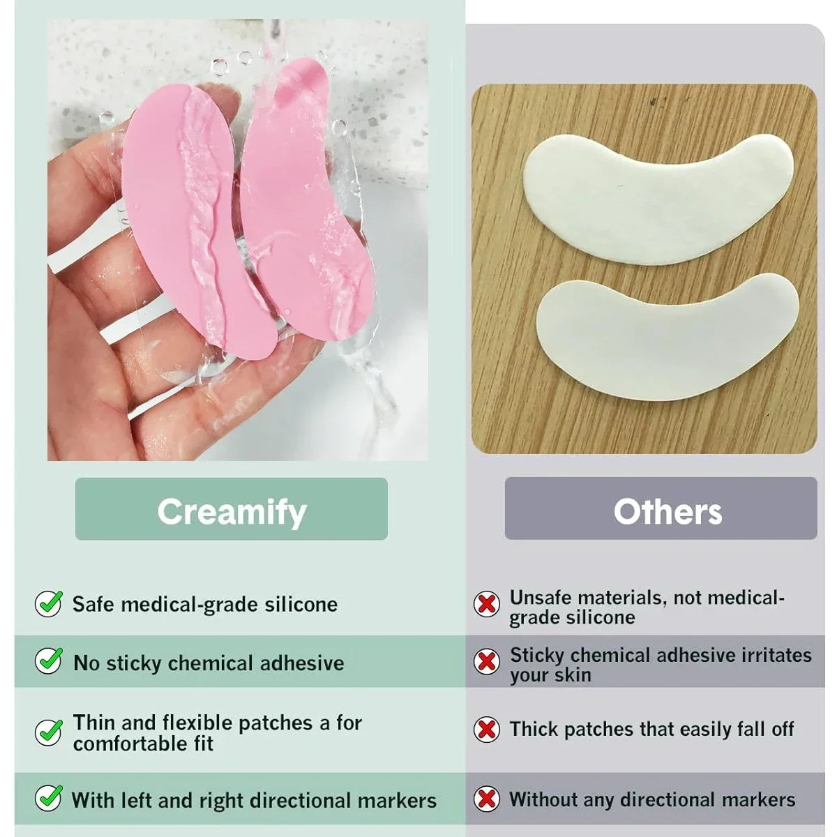 Reusable Silicone Eye Pads