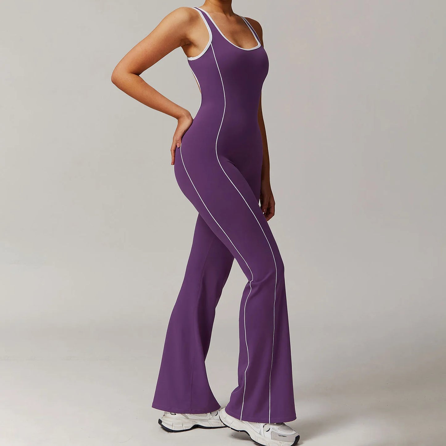 Back Clashing Yoga Jumpsuit