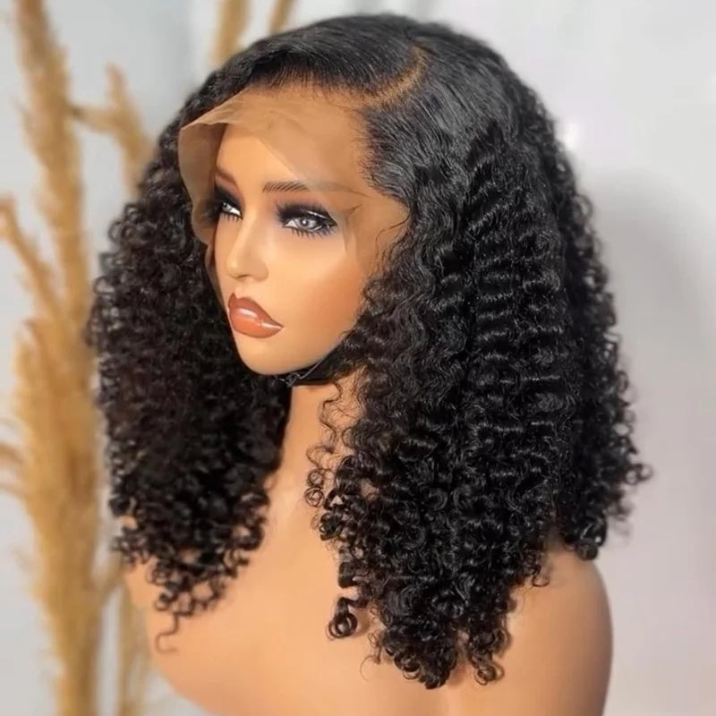 Curly Short Bob Human Wig