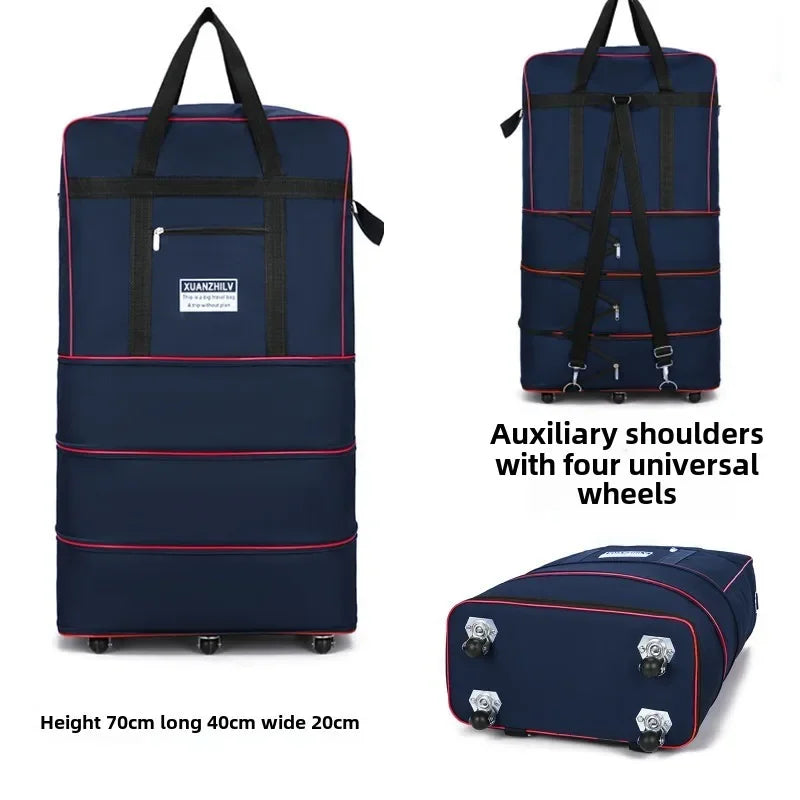 Foldable Travel Luggage Bag with Wheel