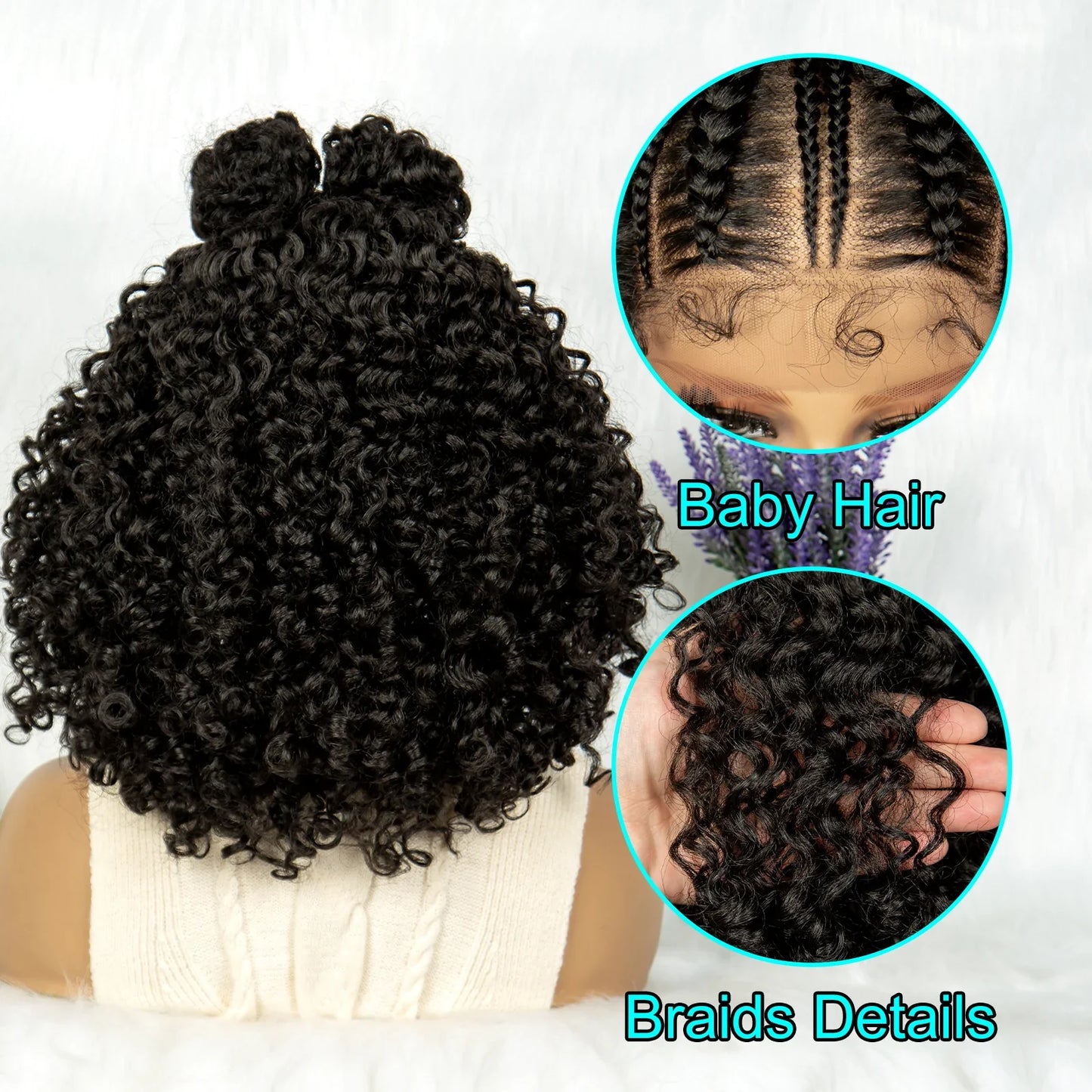 Frontal Cornrow lace  front Wig