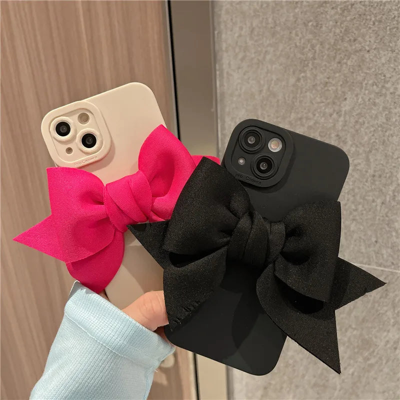 Luxury Cute 3D Bow Matte Phone Case