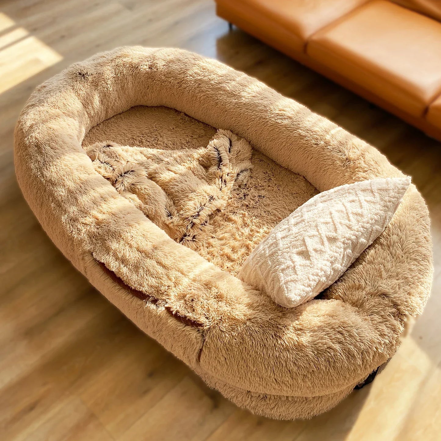 orthopedic jumbo plus human size dog bed