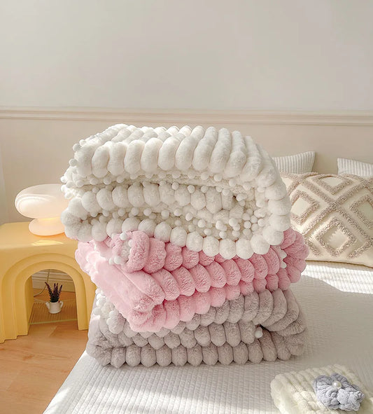 soft coral  leisure blanket