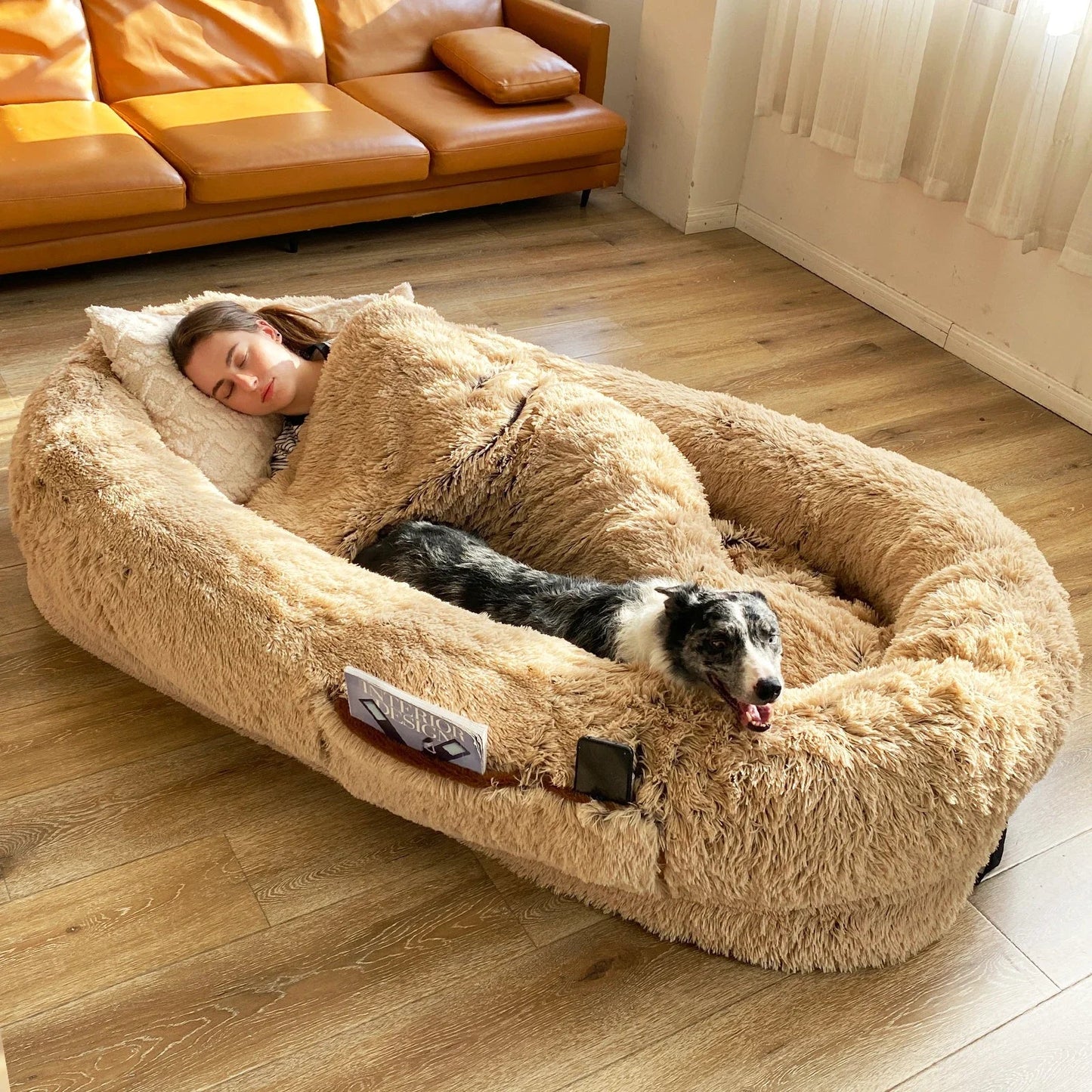 orthopedic jumbo plus human size dog bed