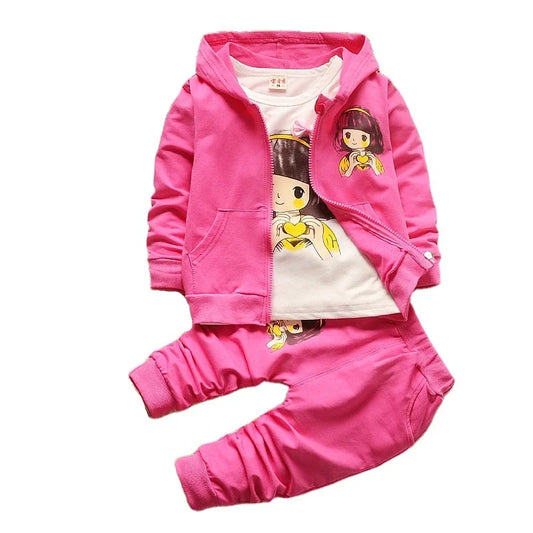 Children Hooded Jacket 3Pc Set