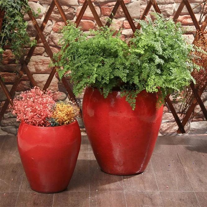 Indoor ceramic flower pots