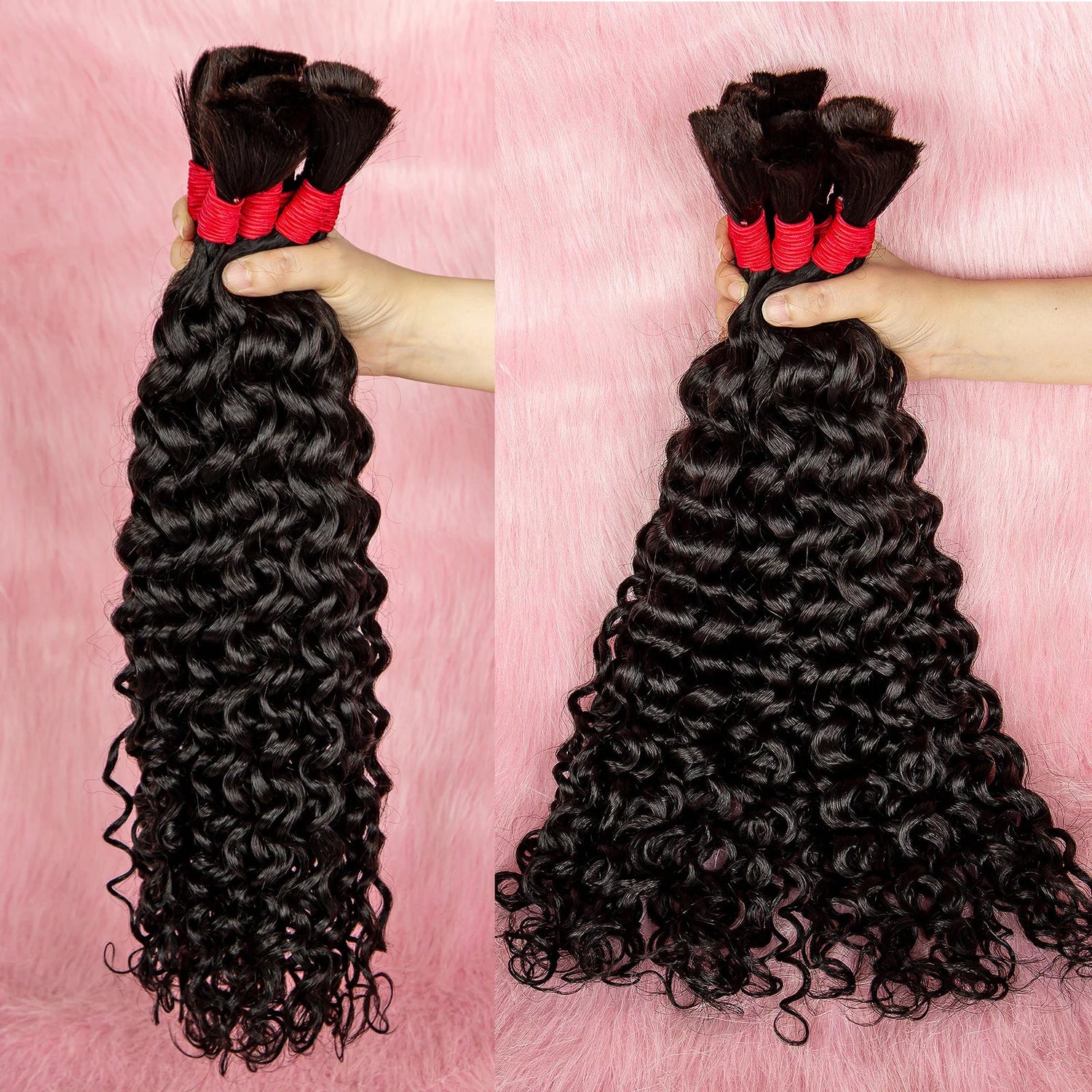 Water Wave Bulk for Braiding Brazilian Remy - MONLANE