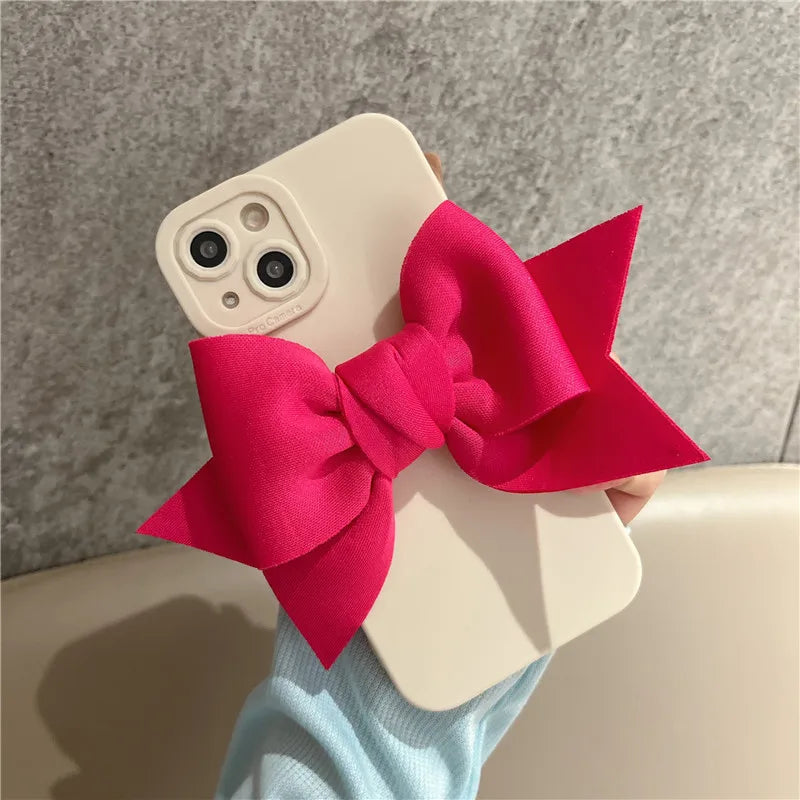 Luxury Cute 3D Bow Matte Phone Case