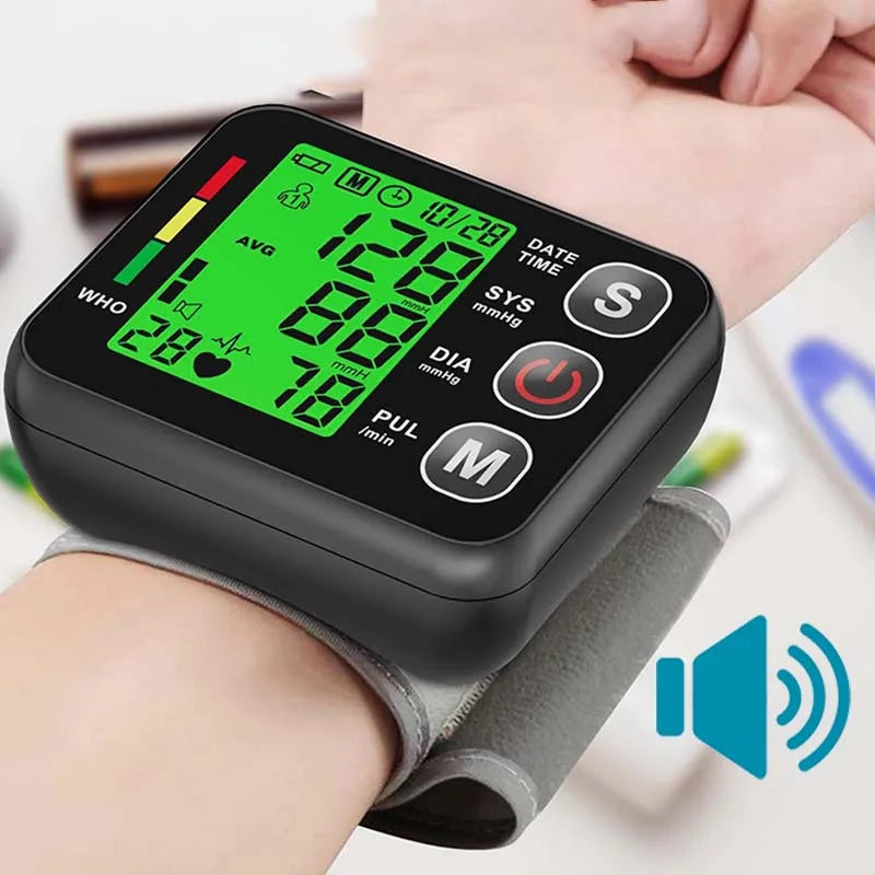 English Voice Wrist Blood Pressure Monitor