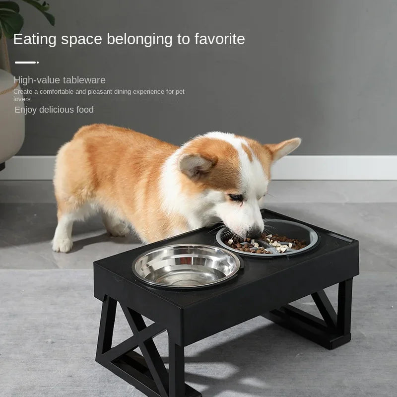 Stainless Steel Elevated Pet Bowl