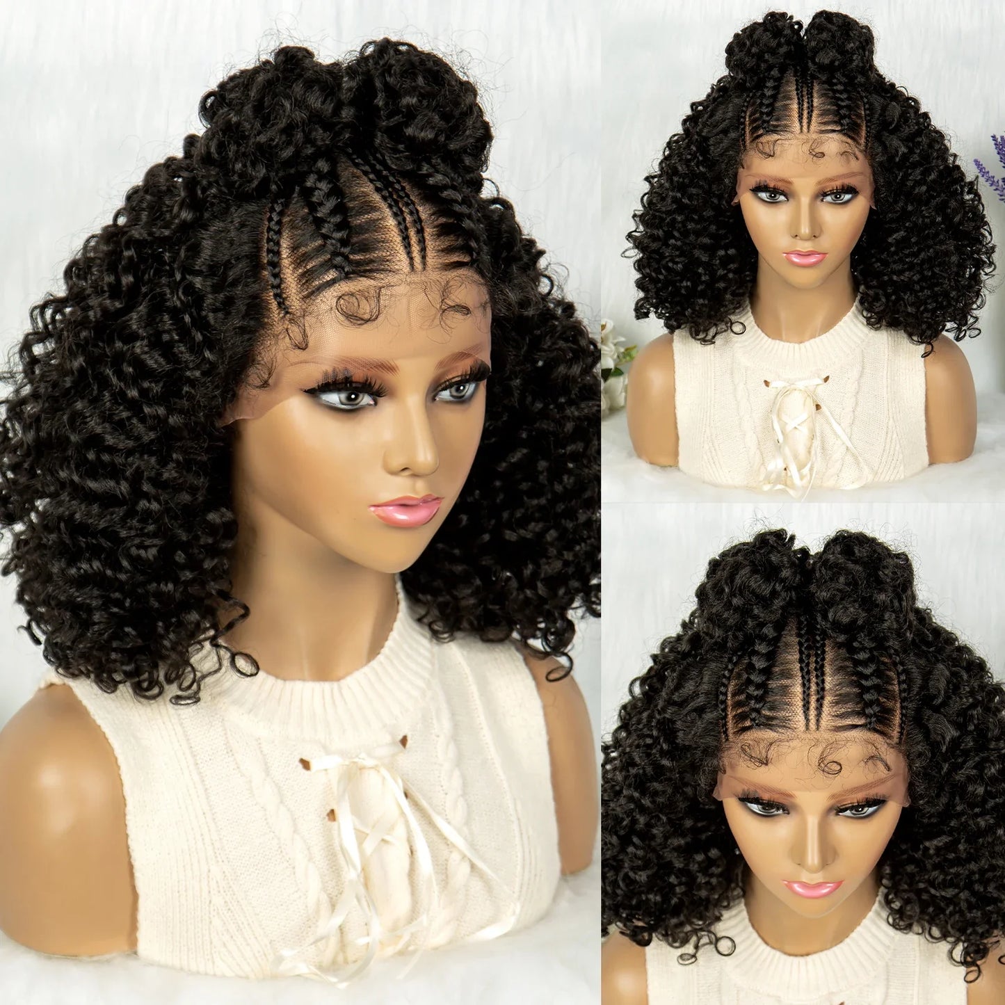 Frontal Cornrow lace  front Wig