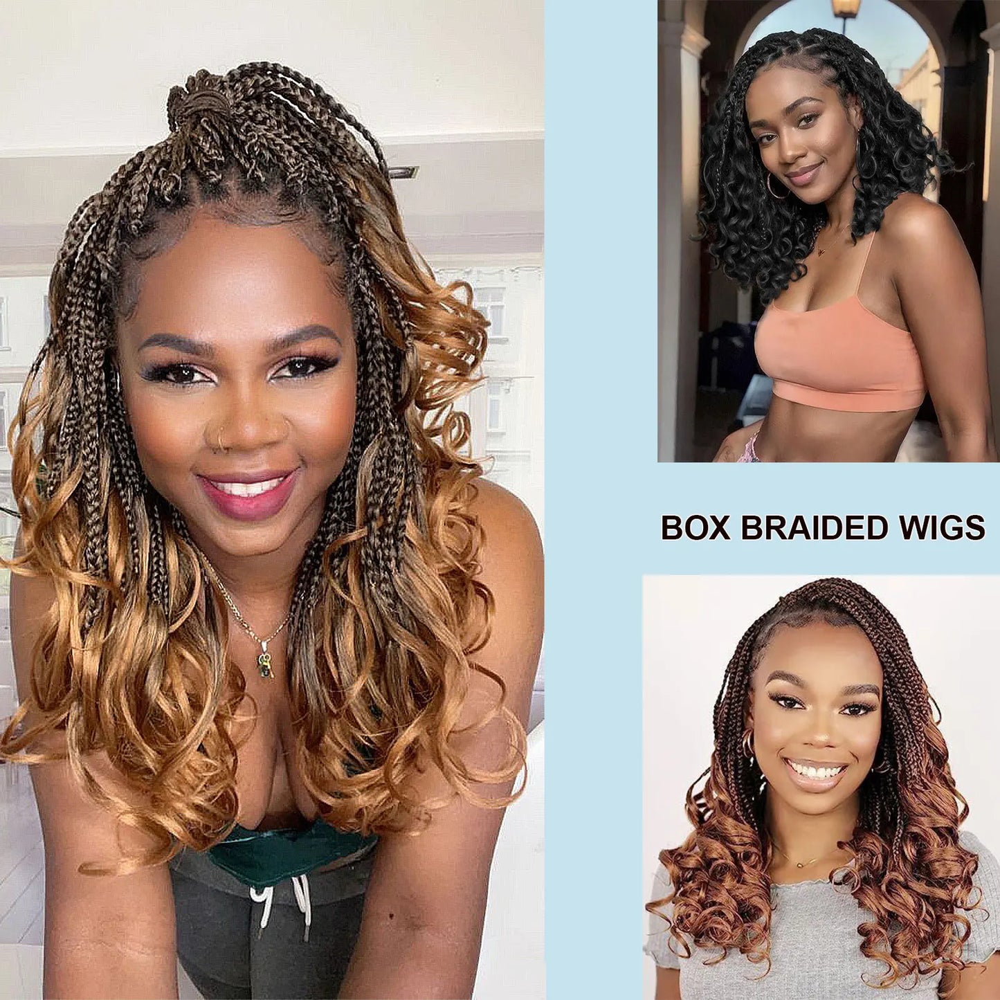 Box Braided Lace Front Wig