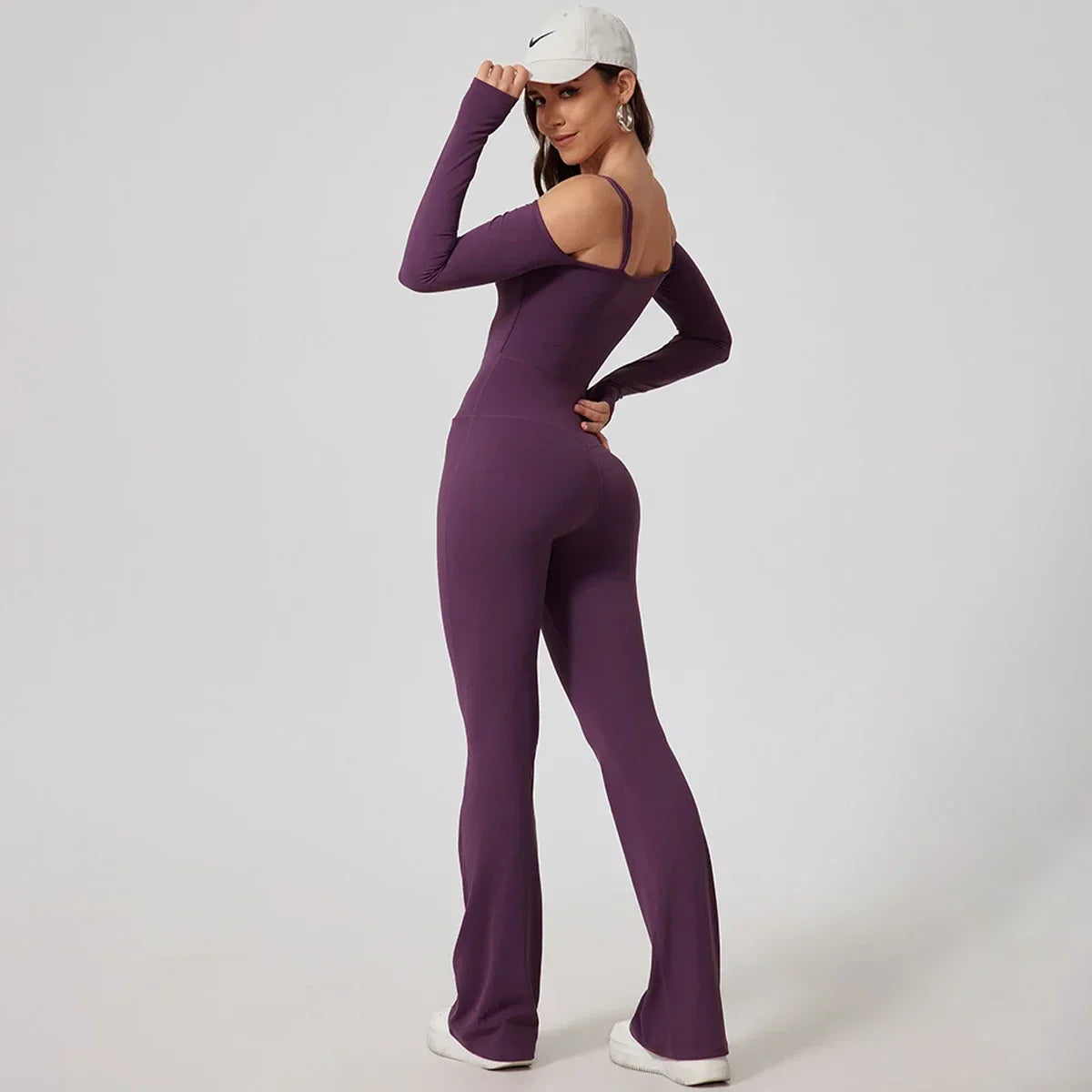 Double Strap Sexy Backless Yoga Leotard