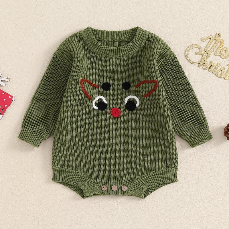 Baby Knit Christmas Romper