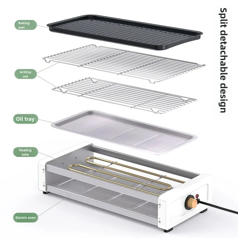 Large multi-person electric grill