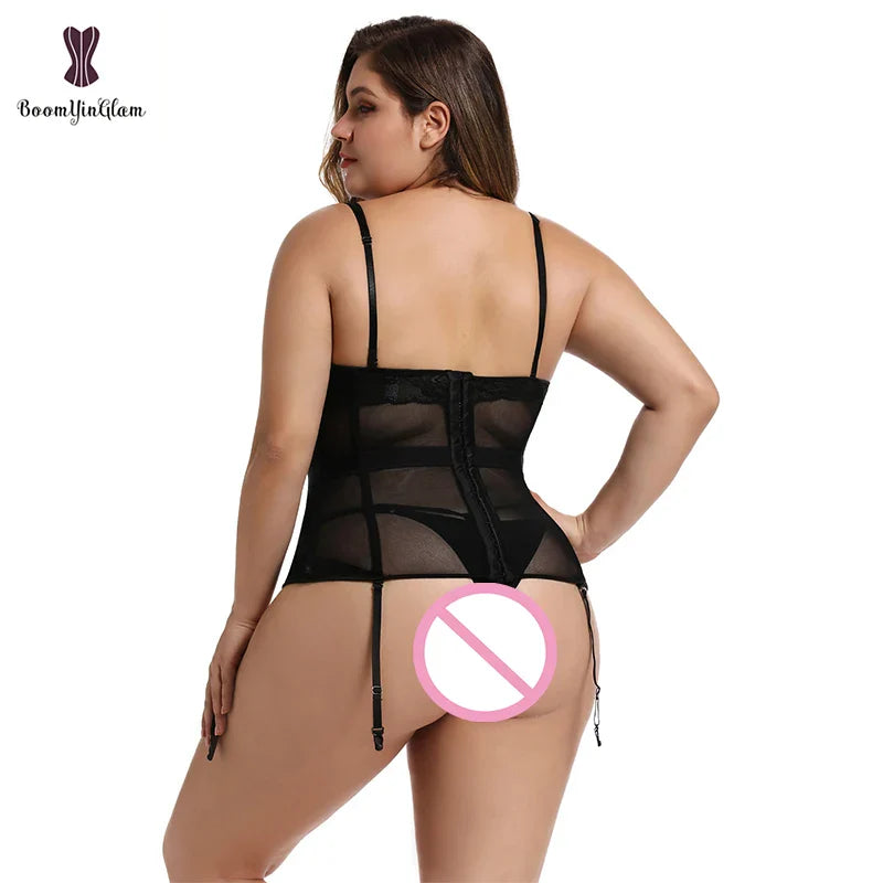 Plus Size Corset Lingerie - MONLANE