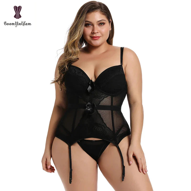 Plus Size Corset Lingerie - MONLANE