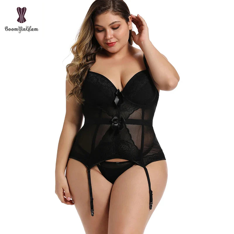 Plus Size Corset Lingerie - MONLANE