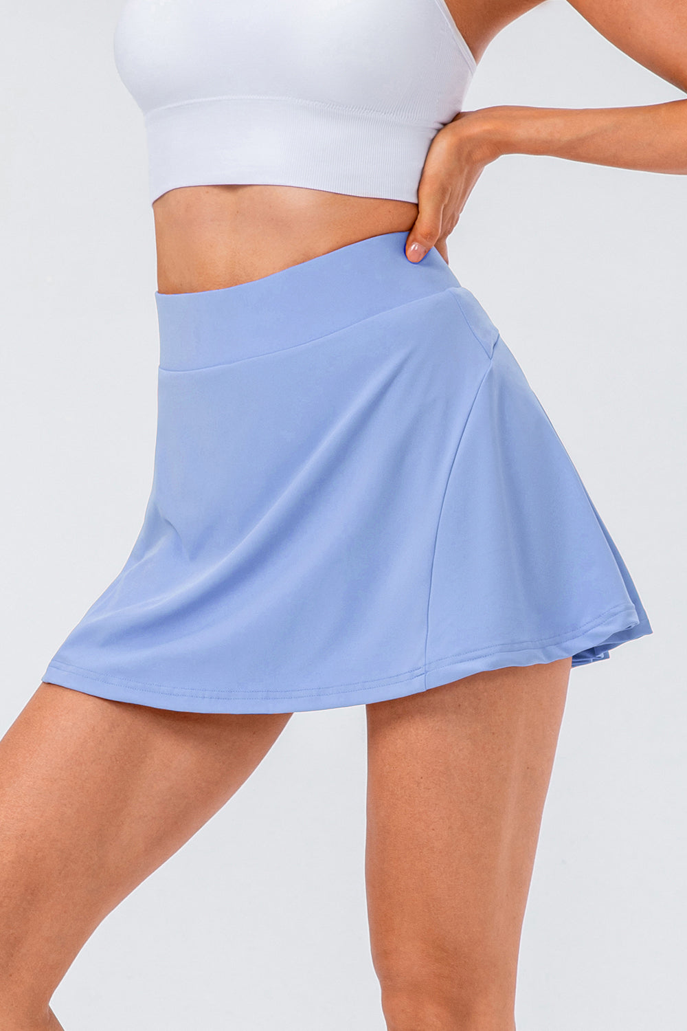 High Waist Pleated Active Skirt - MONLANE