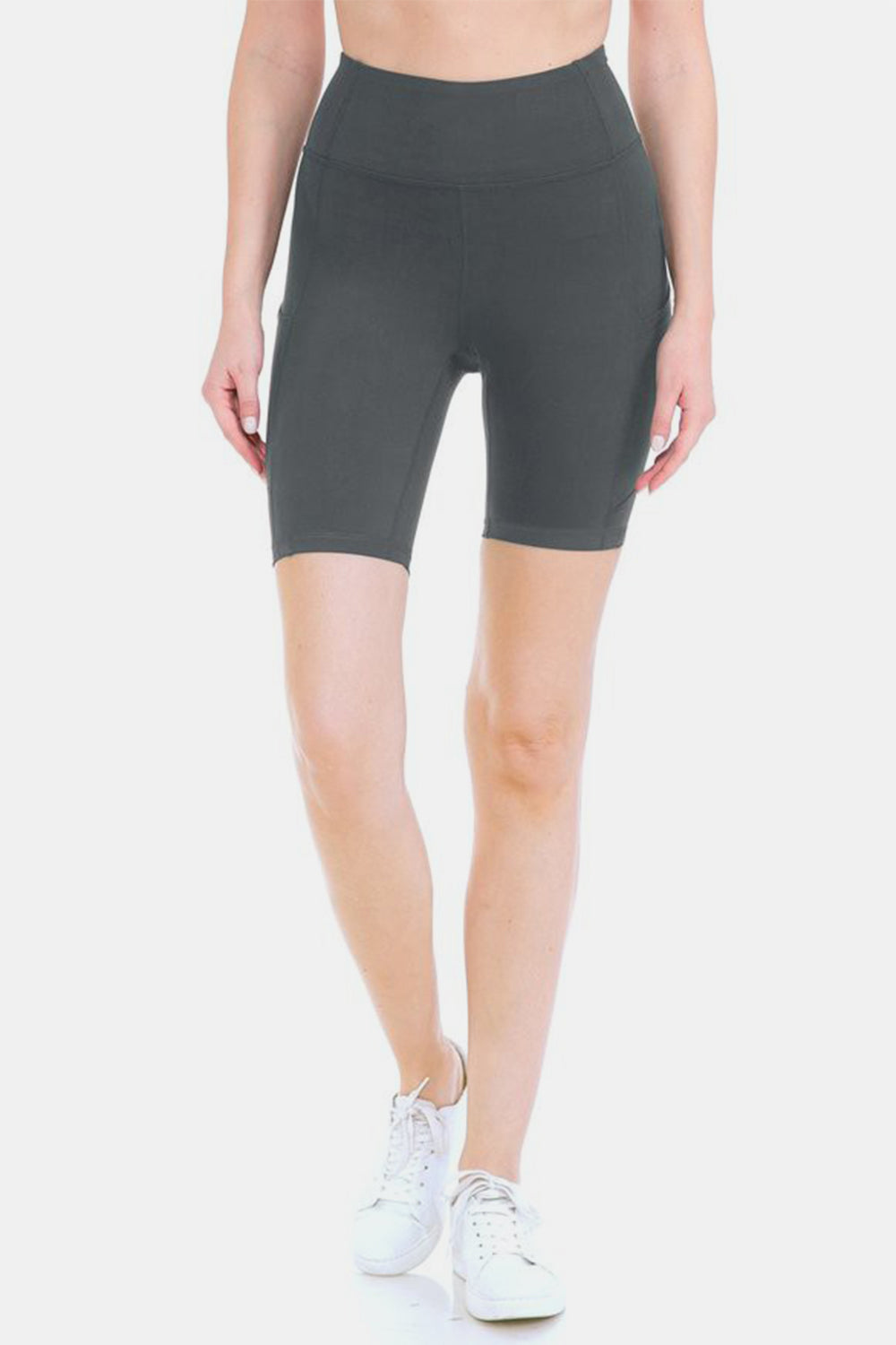 Leggings Depot Full Size High Waist Active Shorts - MONLANE