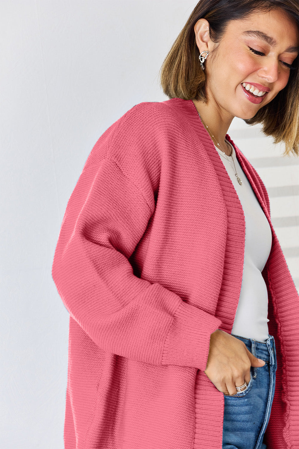 Dropped Shoulder Cardigan