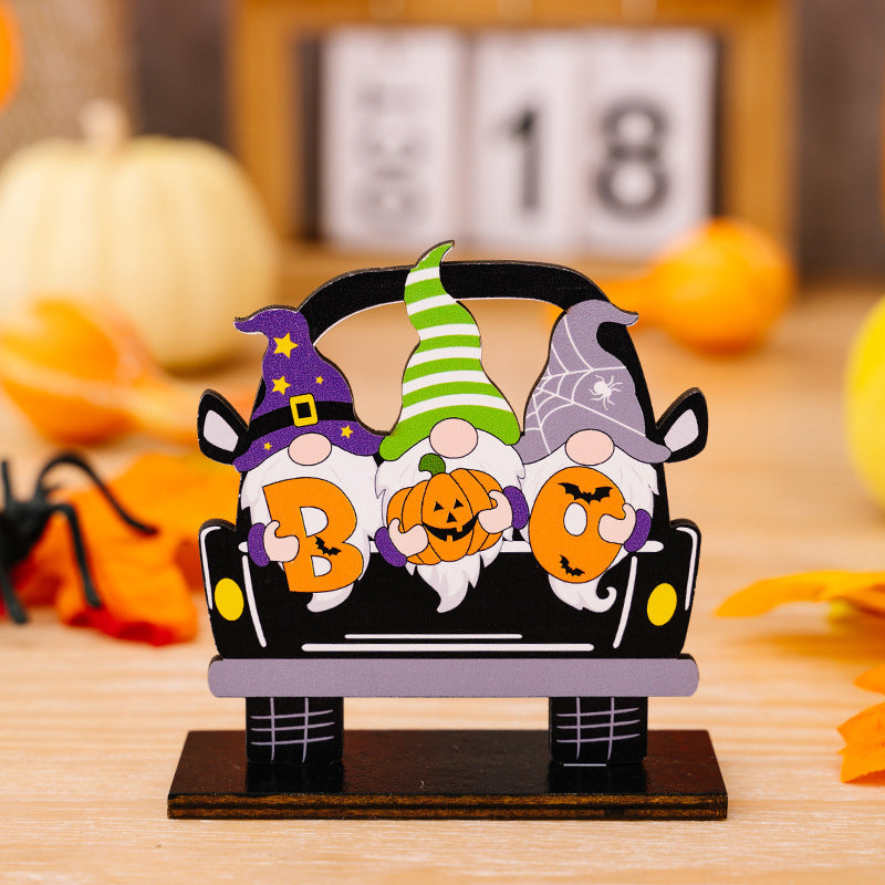 3-Piece Halloween Element Car-Shape Ornaments - MONLANE