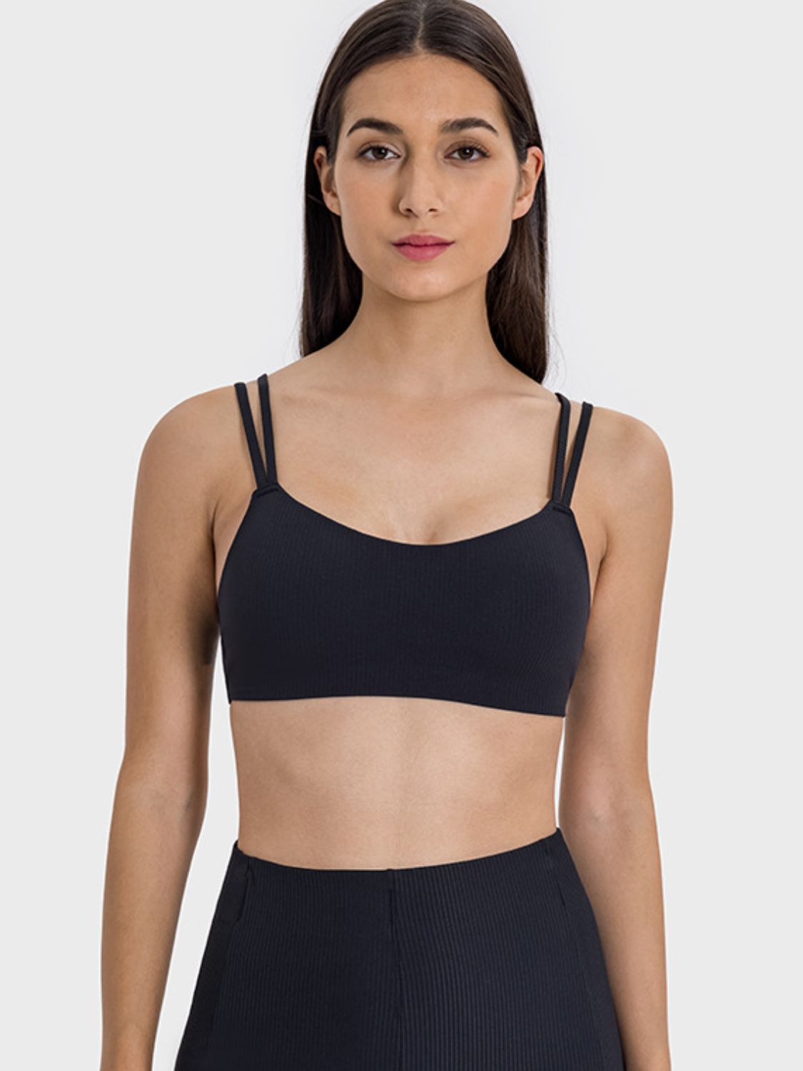 Scoop Neck Double Strap Active Cami - MONLANE