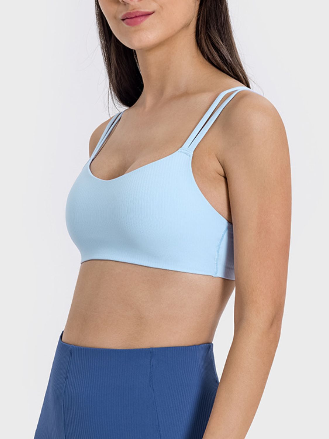 Scoop Neck Double Strap Active Cami - MONLANE