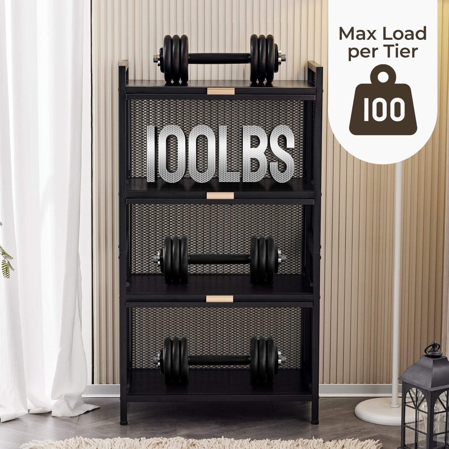 4-Layer Multifunctional Storage Cabinet - MONLANE