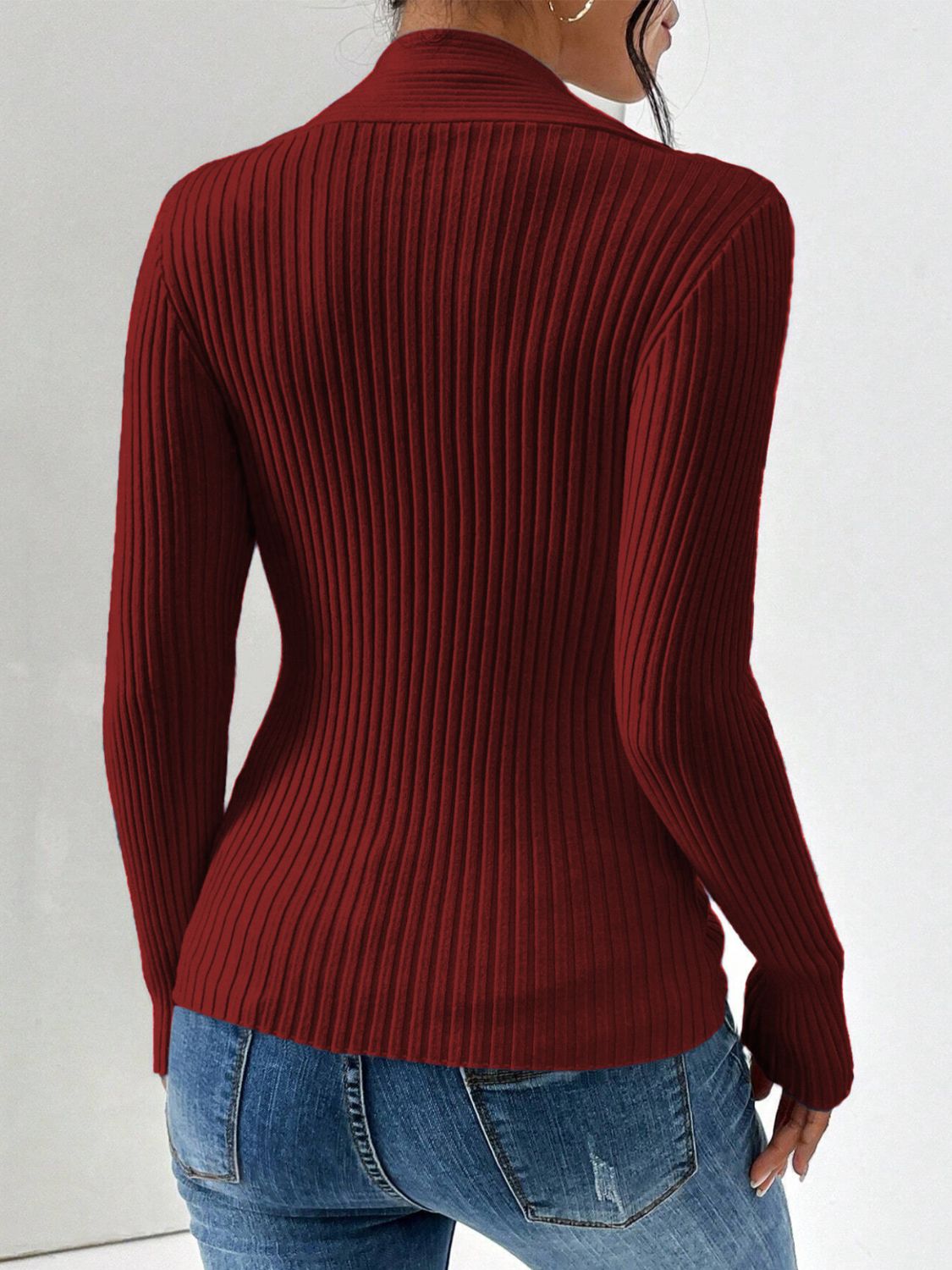 Ribbed Long Sleeve Sweater